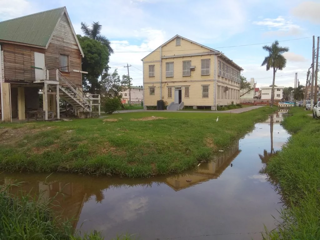 wooden buildings georgetown guyana