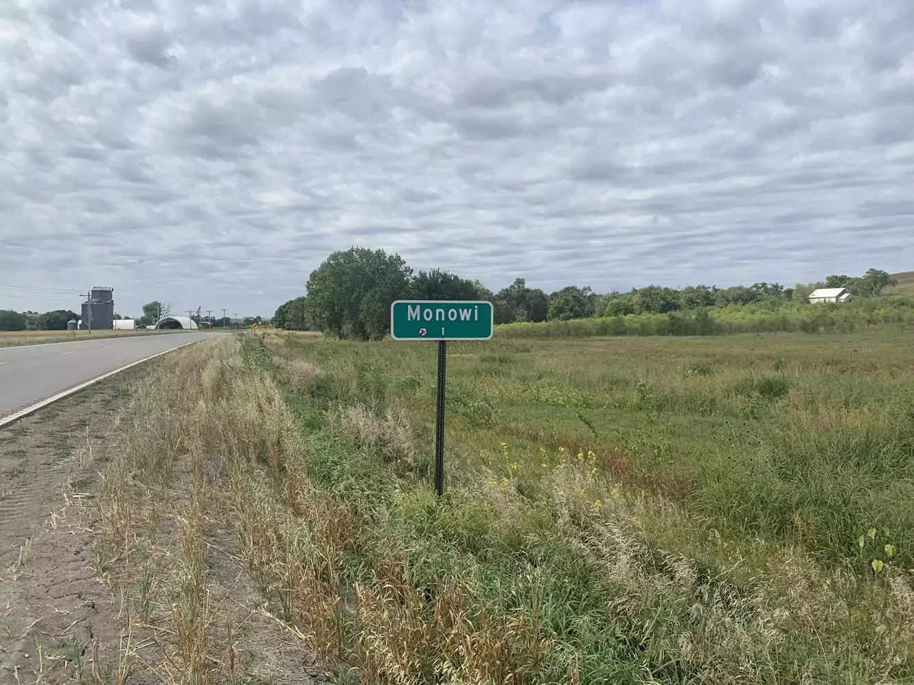monowi nebraska usa sign population
