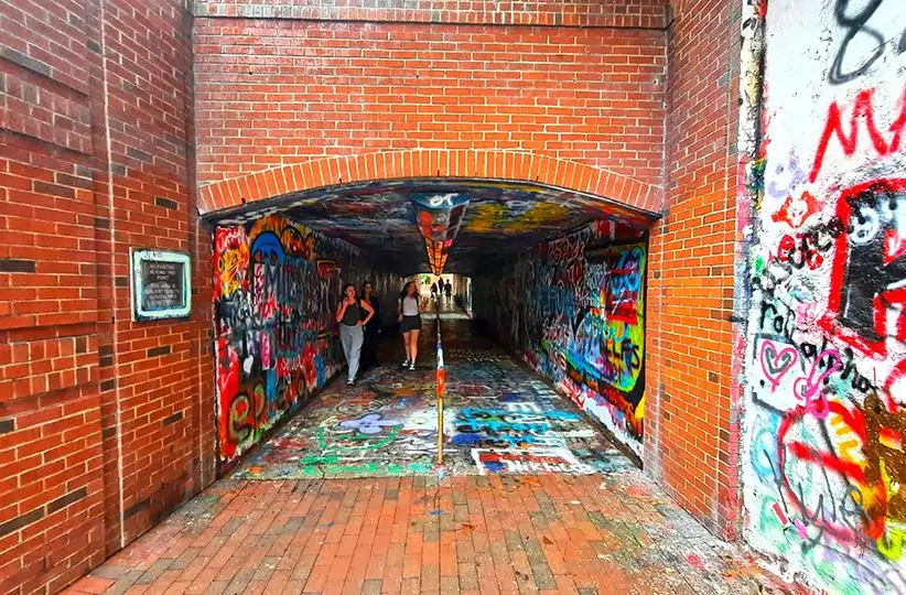 free expression tunnel raleigh north carolina us entrance opening