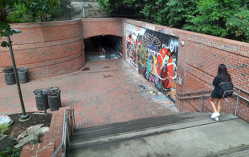 free expression tunnel raleigh north carolina us staircase