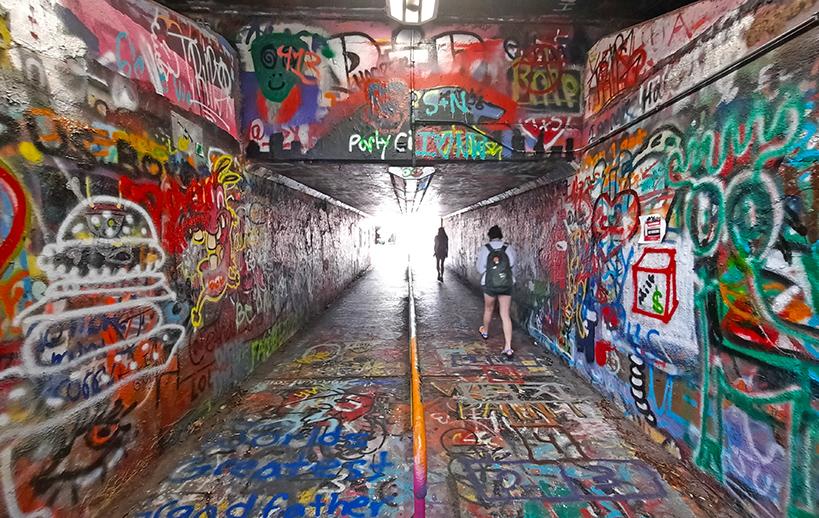 free expression tunnel raleigh north carolina us street art