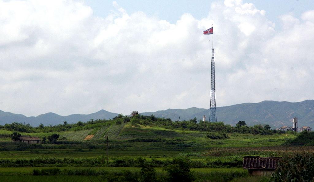 Kijong dong Panmunjom flagpole propaganda Peace Village North Korea DMZ 1