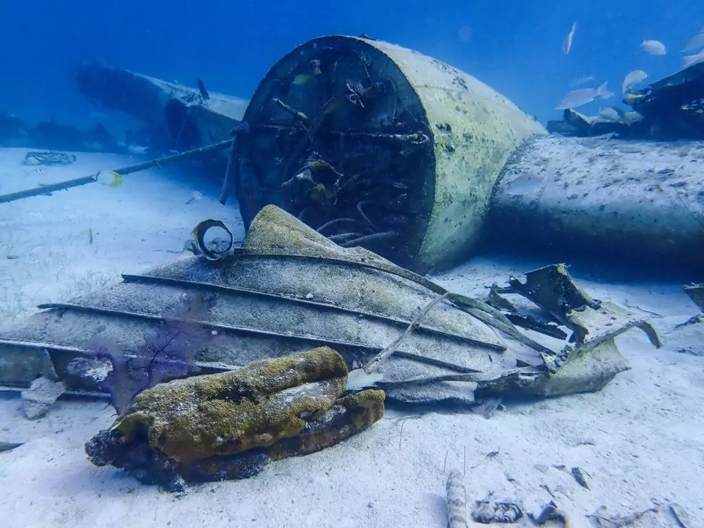 Pablo Escobar Carlos Lehder Smugglers sunken Plane Wreck Normans Cay The Bahamas 2