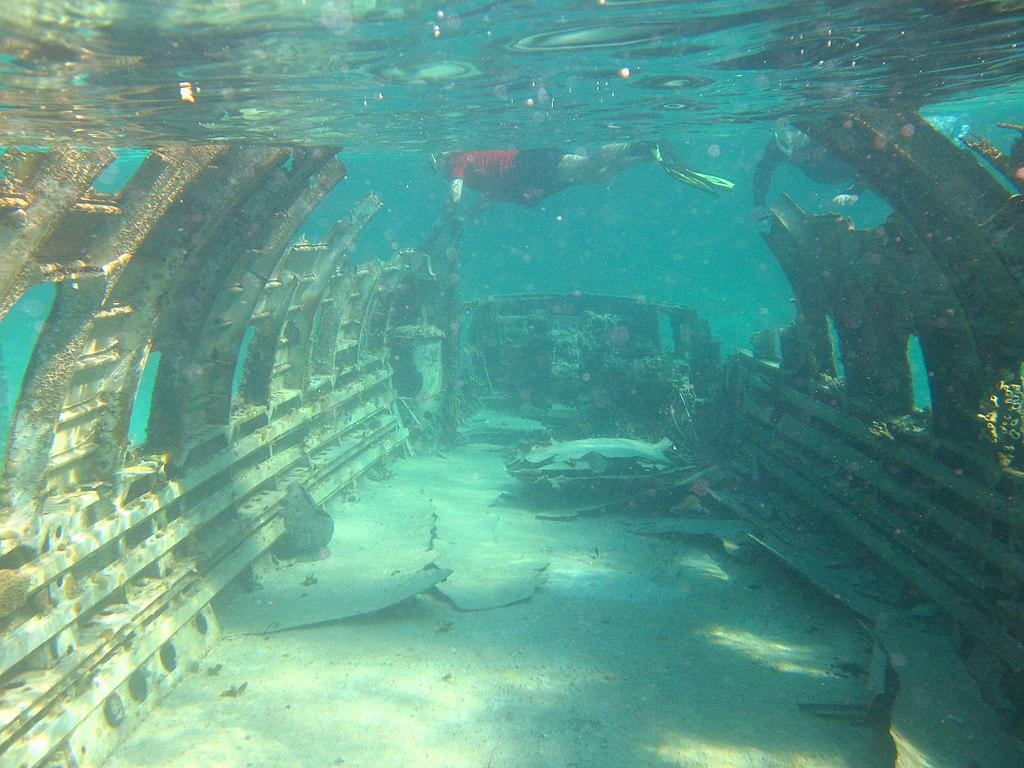 Pablo Escobar Carlos Lehder Smugglers sunken Plane Wreck Normans Cay The Bahamas 5