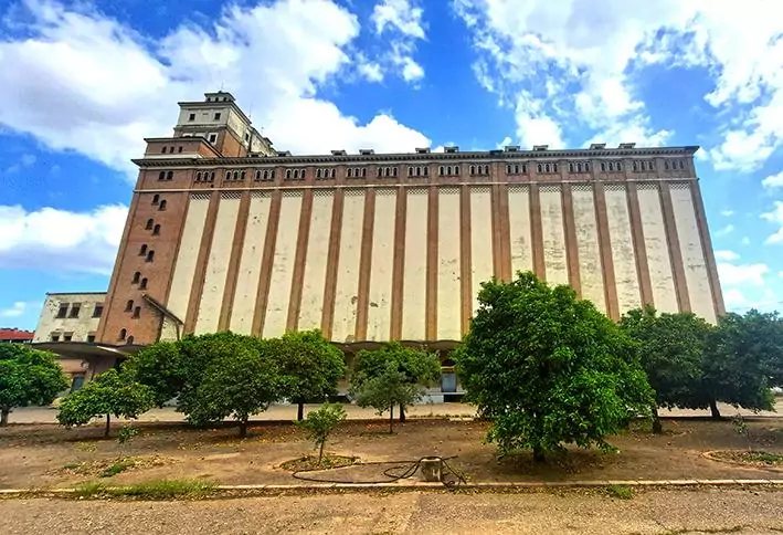 Silo de Cordoba Spain orange orchard