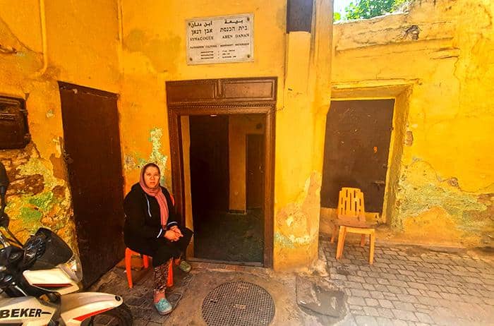 Aben Danan Synagogue Fes Fez Morocco entrance