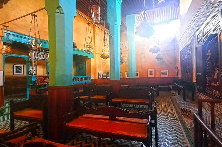 Aben Danan Synagogue Fes Fez Morocco main hall