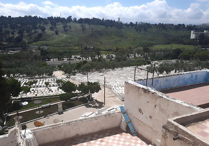 Aben Danan Synagogue Fes Fez Morocco view cemetery
