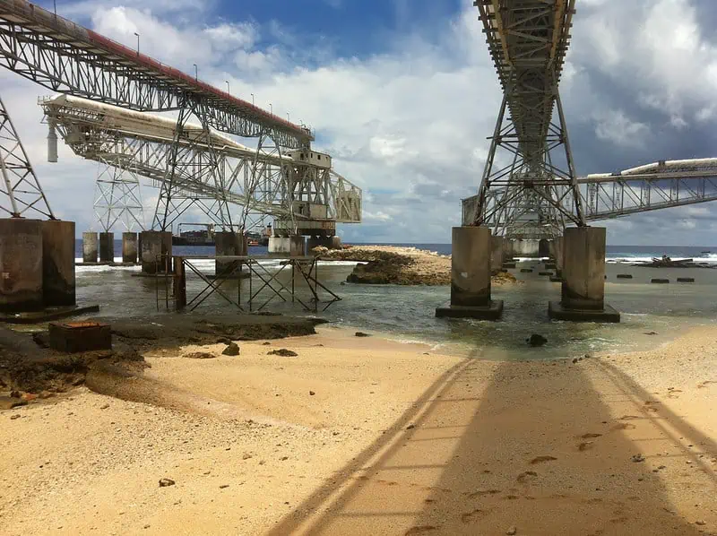 Nauru phosphate cranes