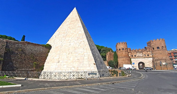 Pyramid of Caius Cestius Rome Italy 1