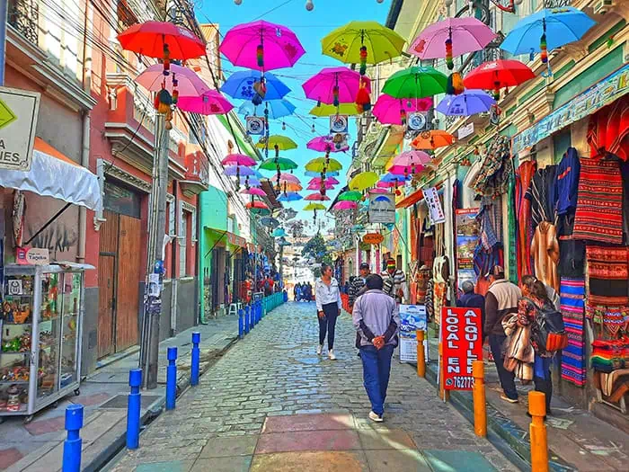 La Paz Umbrella Street Bolivia 4