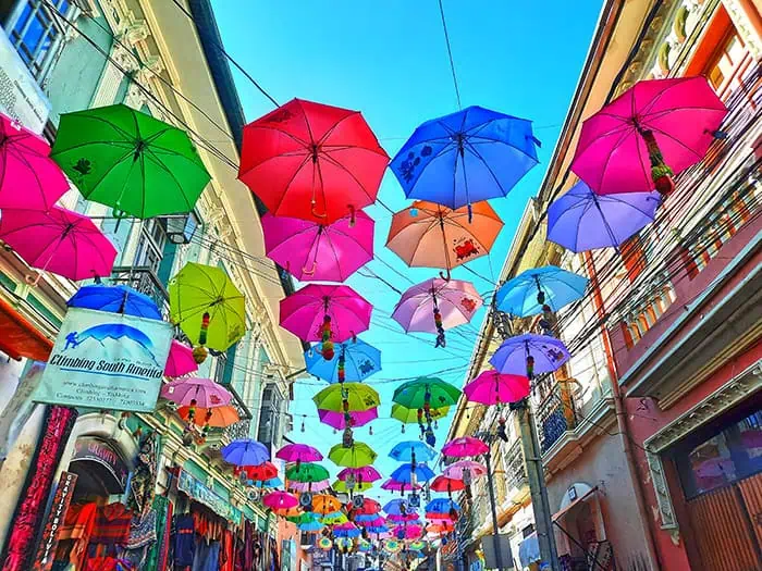 La Paz Umbrella Street Bolivia 9